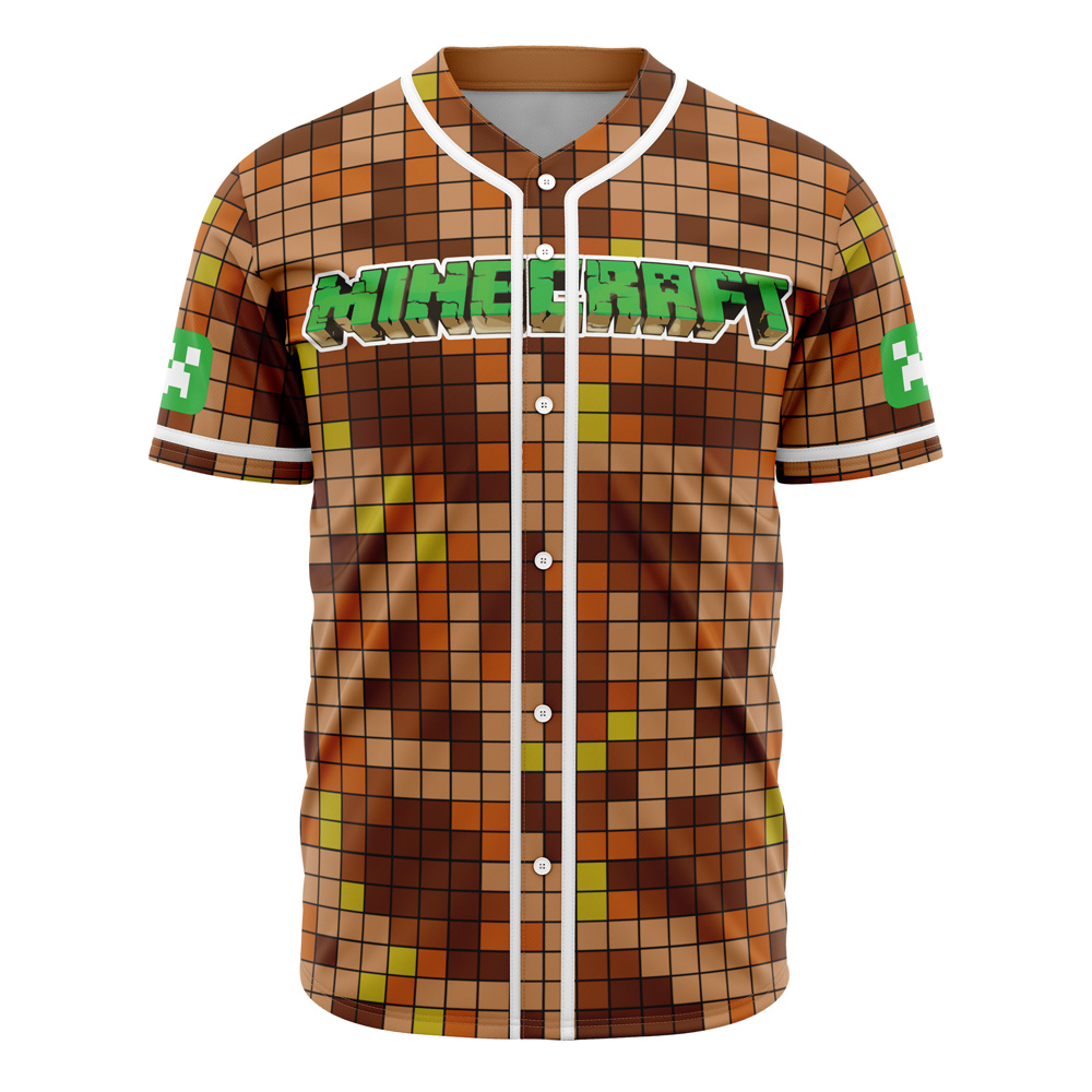 Power Minecraft Custom Baseball Jersey - Otaku Hall