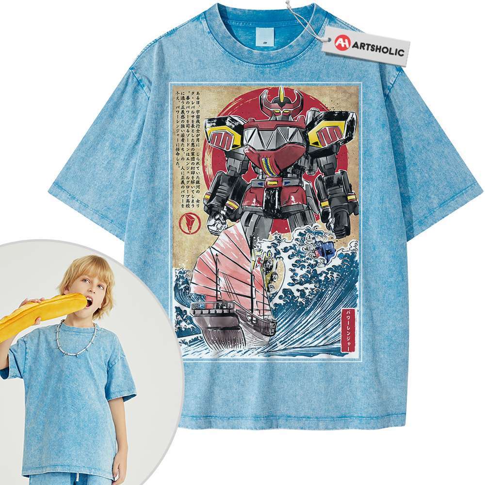 Alternative view of Power Ranger Shirt For Kids, Animated Shirt For Kids, Vintage Tee For Kids