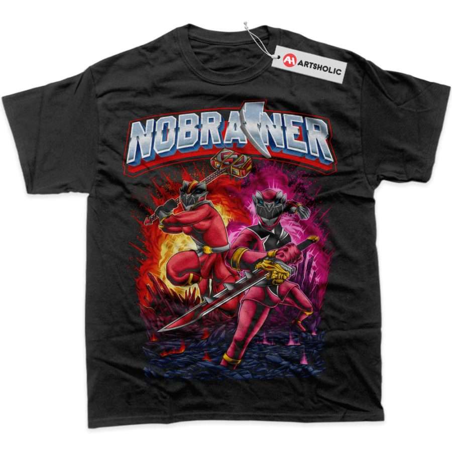 Alternative view of Power Rangers Shirt, Animated Shirt, Graphic T-Shirt