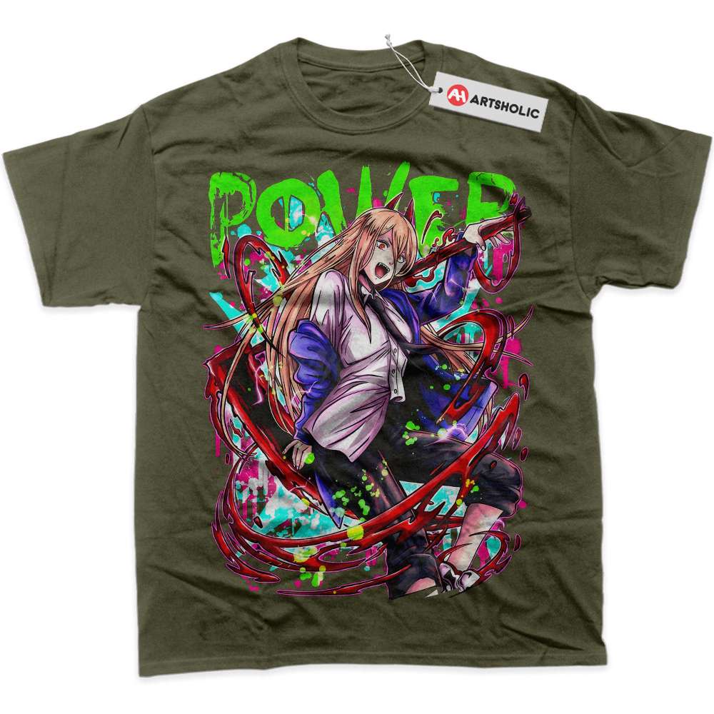 Alternative view of Power Shirt, Chainsaw Man Shirt, Anime Shirt, Graphic T-Shirt