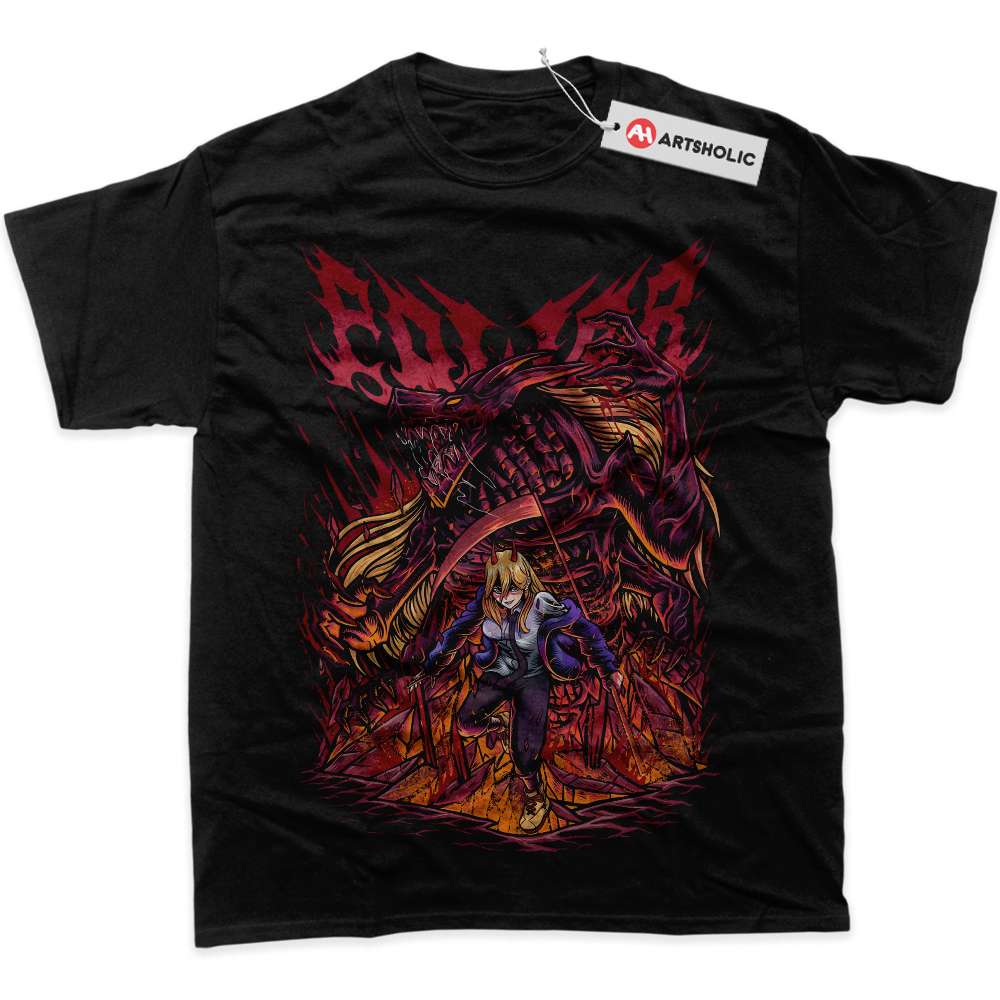 Alternative view of Power Shirt, Chainsaw Man Shirt, Anime Shirt, graphic Tee