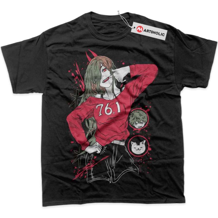 Alternative view of Power Shirt, Chainsaw Man Shirt, Anime Shirt, Graphic Tee