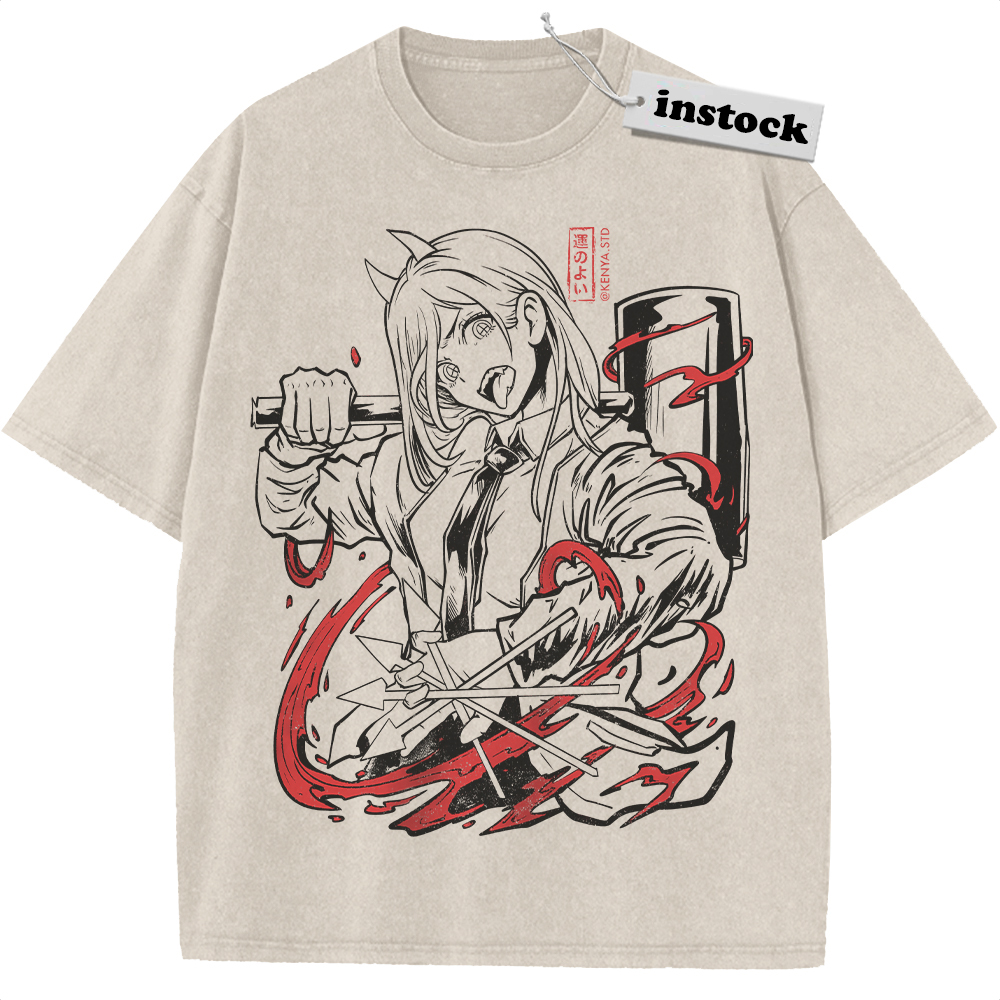 Power Shirt, Chainsaw Man Shirt, Anime Shirt, Vintage Tee