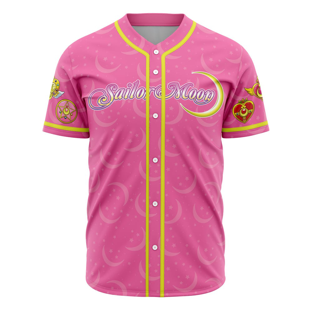Alternative view of Pretty Guardian V1 Sailor Moon Custom Baseball Jersey - Otaku Hall
