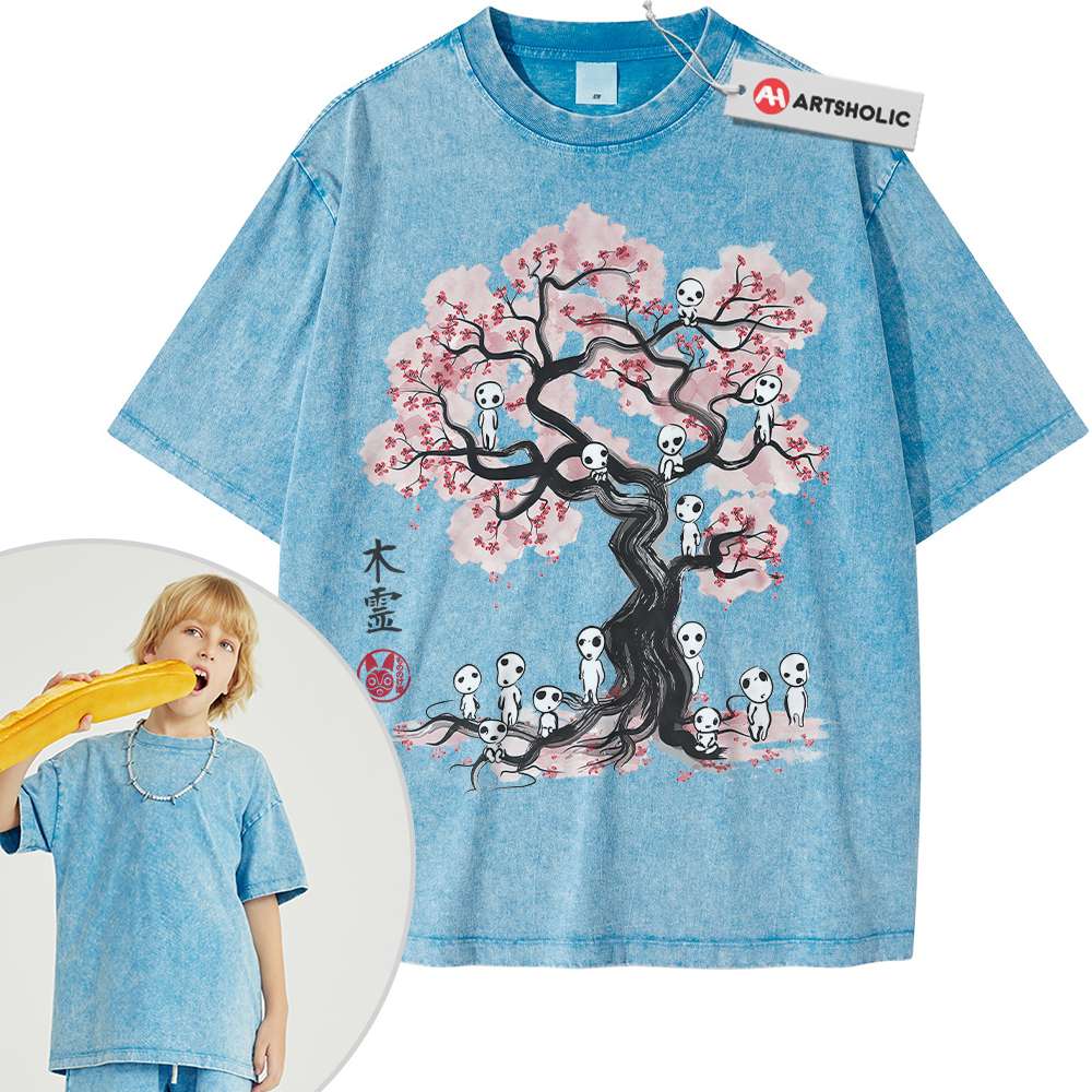 Alternative view of Princess Mononoke Shirt For Kids, Studio Ghibli Shirt For Kids, Anime Shirt For Kids, Vintage Tee For Kids