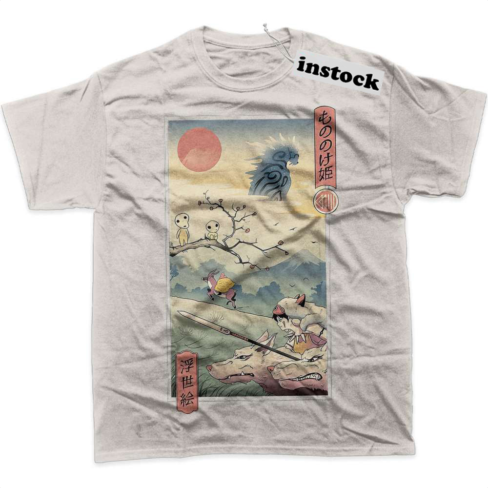 Princess Mononoke Shirt, Studio Ghibli Shirt, Anime Shirt, Graphic T-Shirt