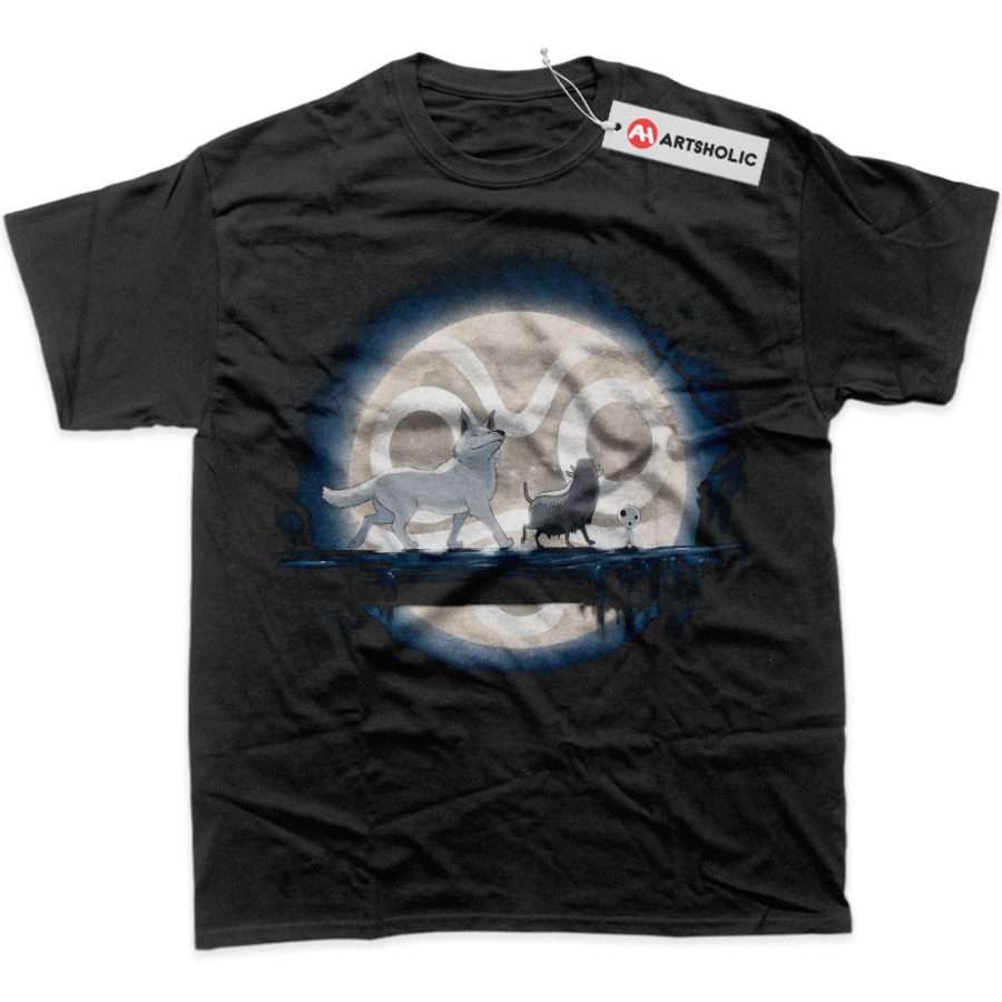 Alternative view of Princess Mononoke Shirt, Studio Ghibli Shirt, Anime Shirt, Graphic T-Shirt