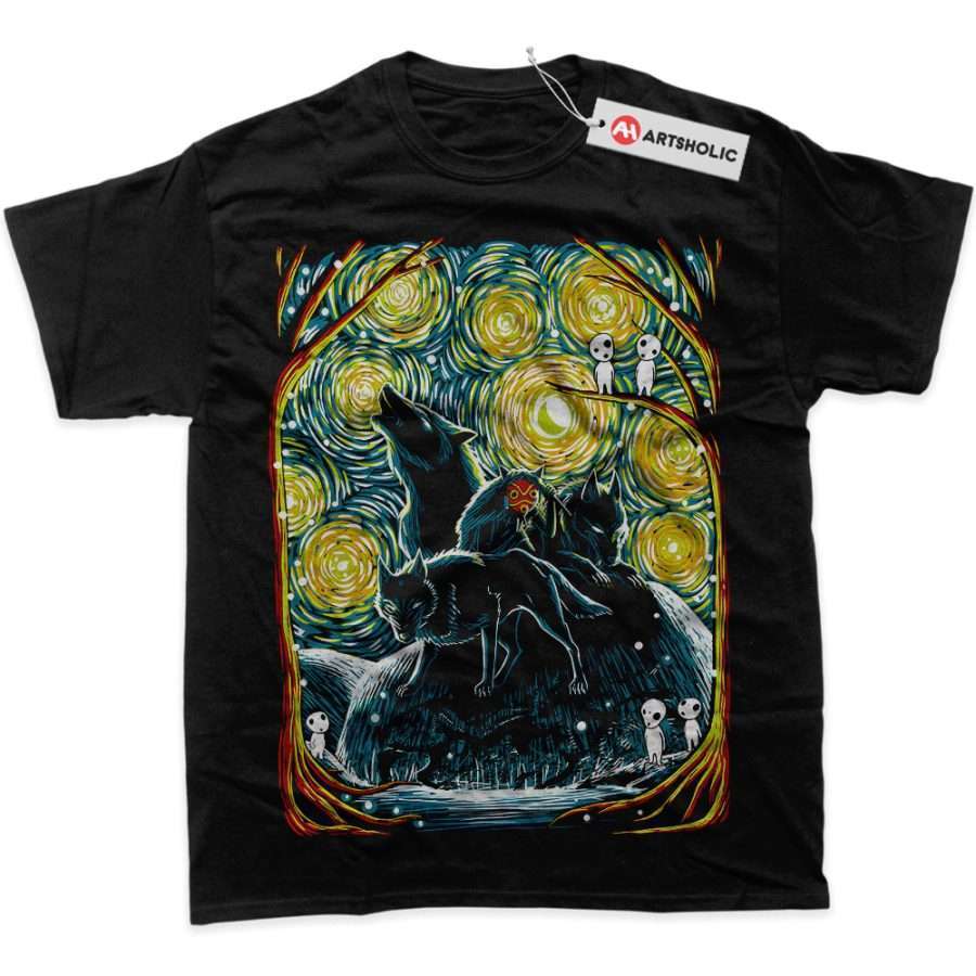 Alternative view of Princess Mononoke Shirt, Studio Ghibli Shirt, Anime Shirt, Graphic T-Shirt