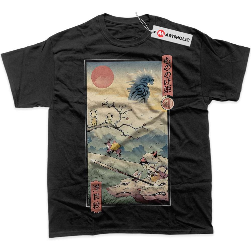Alternative view of Princess Mononoke Shirt, Studio Ghibli Shirt, Anime Shirt, Graphic T-Shirt