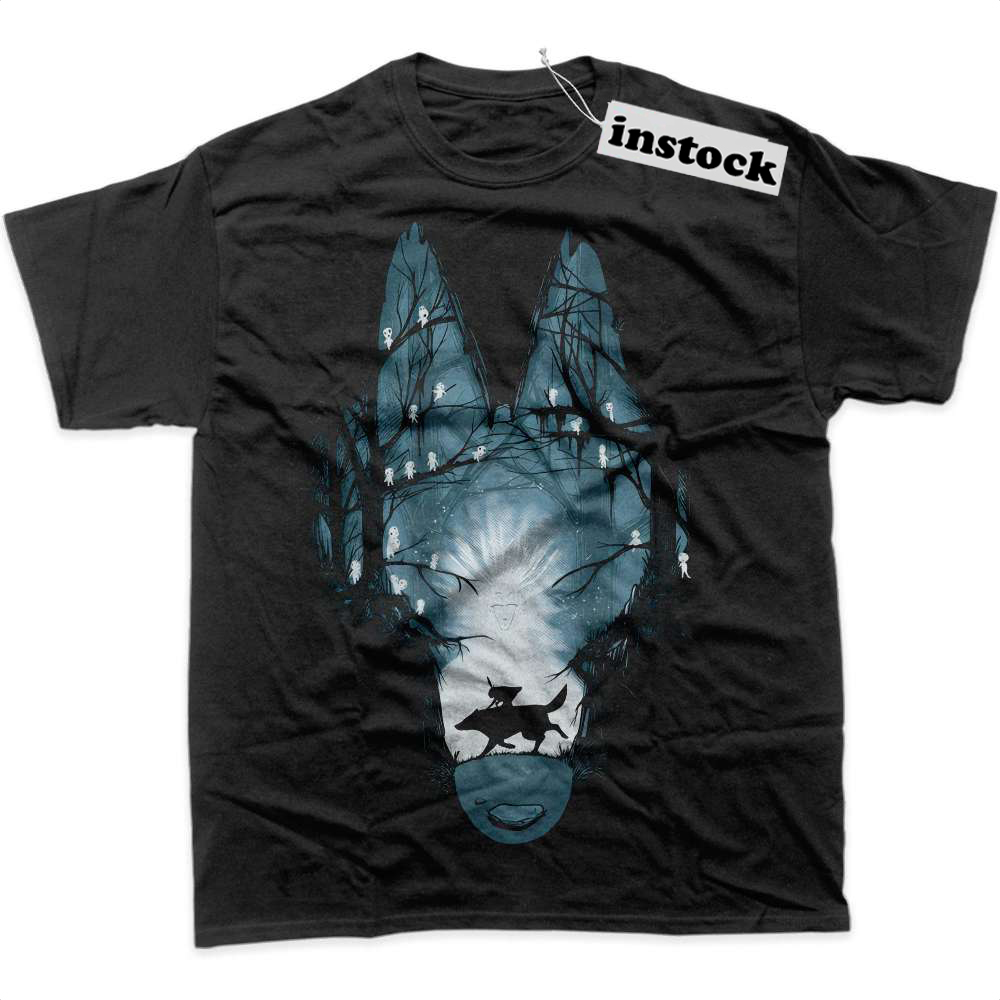 Princess Mononoke Shirt, Studio Ghibli Shirt, Anime Shirt, Graphic T-Shirt