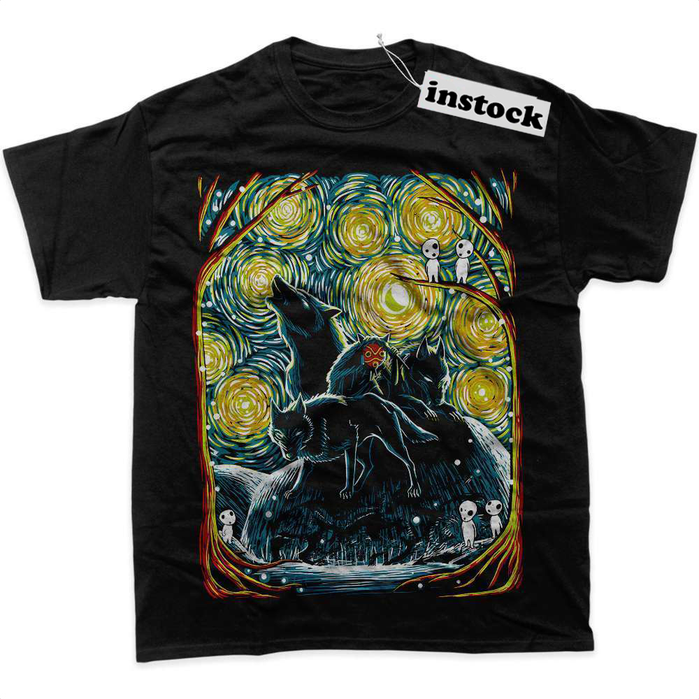 Princess Mononoke Shirt, Studio Ghibli Shirt, Anime Shirt, Graphic T-Shirt