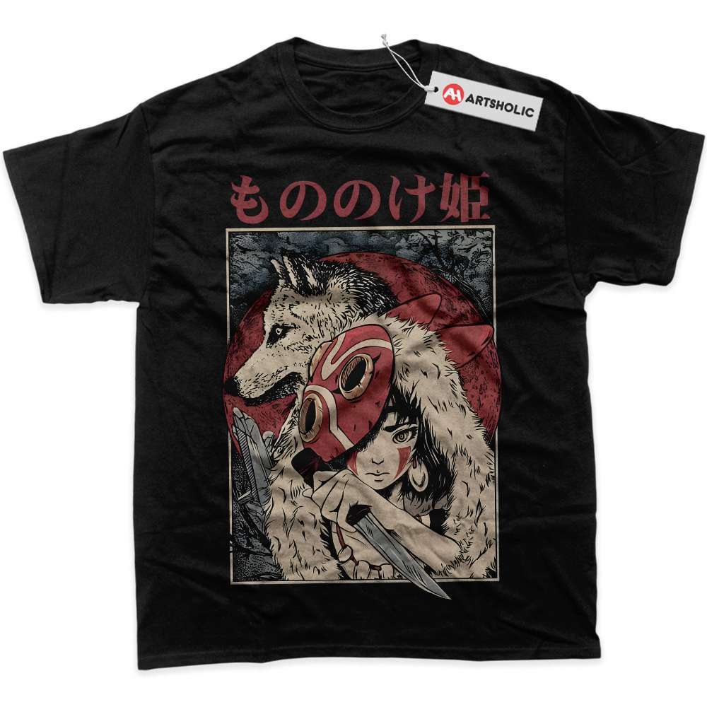 Alternative view of Princess Mononoke Shirt, Studio Ghibli Shirt, Anime Shirt, Graphic T-Shirt