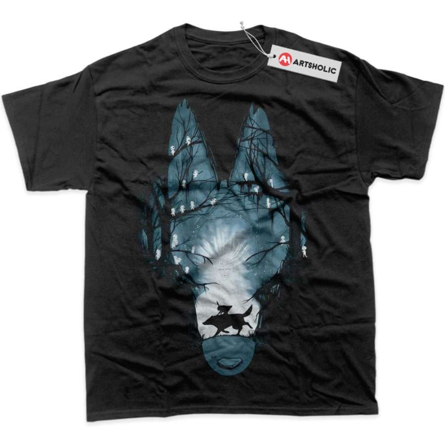 Alternative view of Princess Mononoke Shirt, Studio Ghibli Shirt, Anime Shirt, Graphic T-Shirt