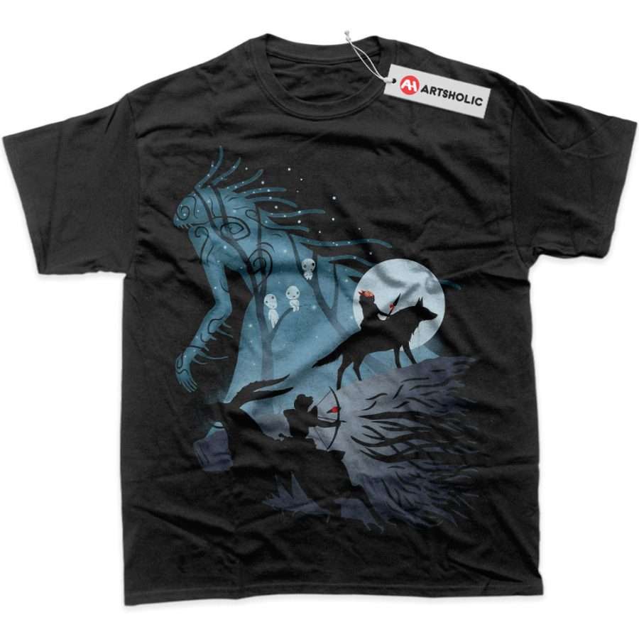 Alternative view of Princess Mononoke Shirt, Studio Ghibli Shirt, Anime Shirt, Graphic Tee