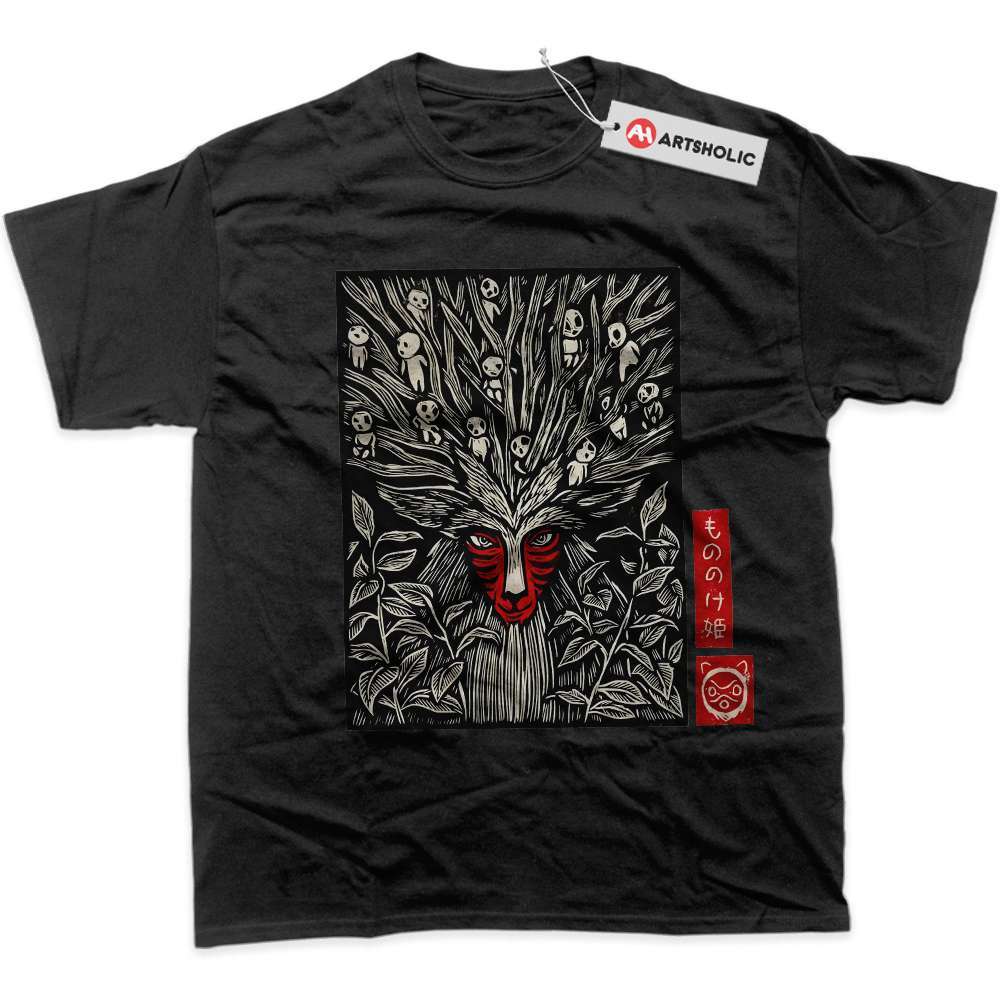 Alternative view of Princess Mononoke Shirt, Studio Ghibli Shirt, Anime Shirt, Graphic Tee