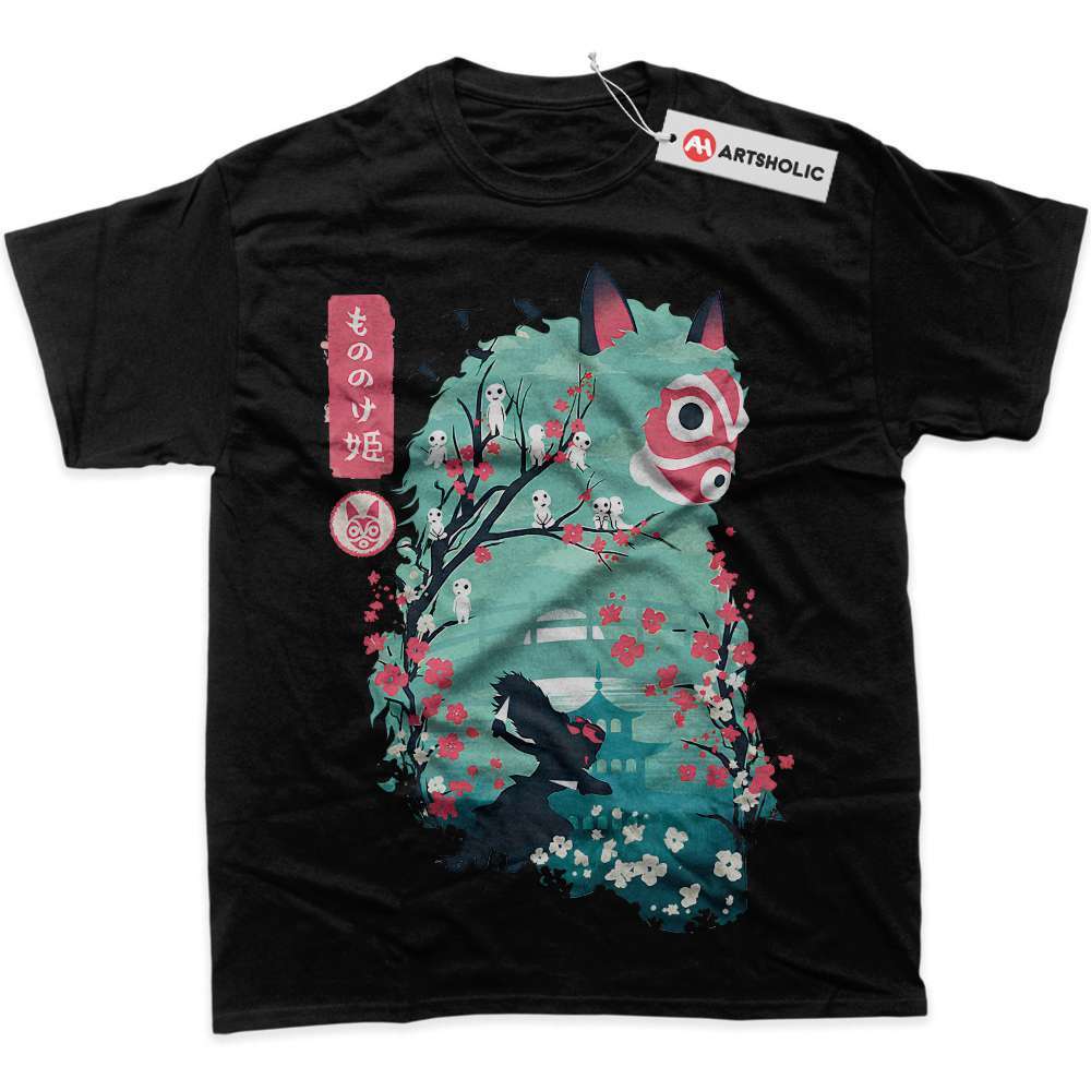 Alternative view of Princess Mononoke Shirt, Studio Ghibli Shirt, Anime Shirt, Graphic Tee