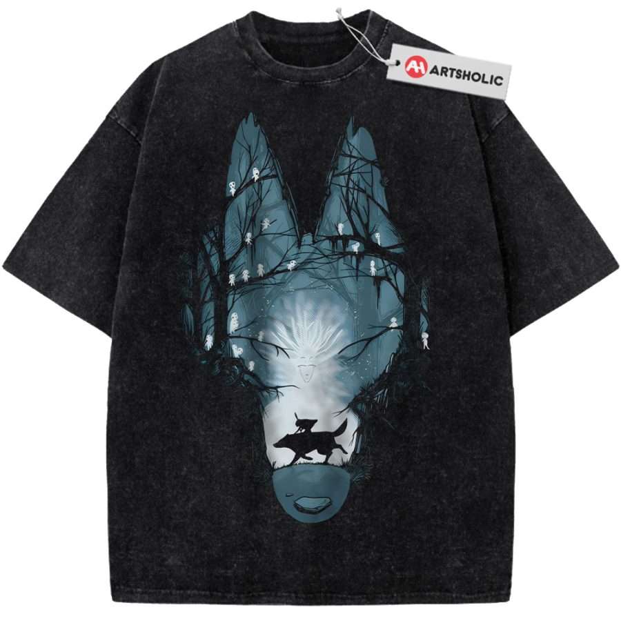 Alternative view of Princess Mononoke Shirt, Studio Ghibli Shirt, Anime Shirt, Vintage T-Shirt