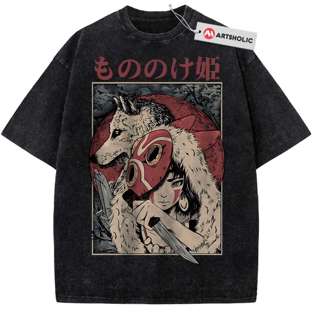 Alternative view of Princess Mononoke Shirt, Studio Ghibli Shirt, Anime Shirt, Vintage T-Shirt