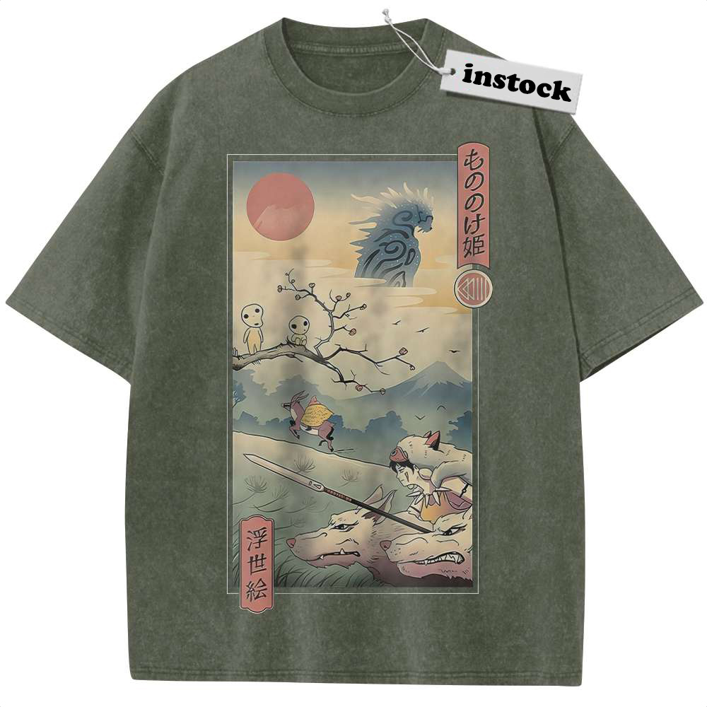 Princess Mononoke Shirt, Studio Ghibli Shirt, Anime Shirt, Vintage T-Shirt