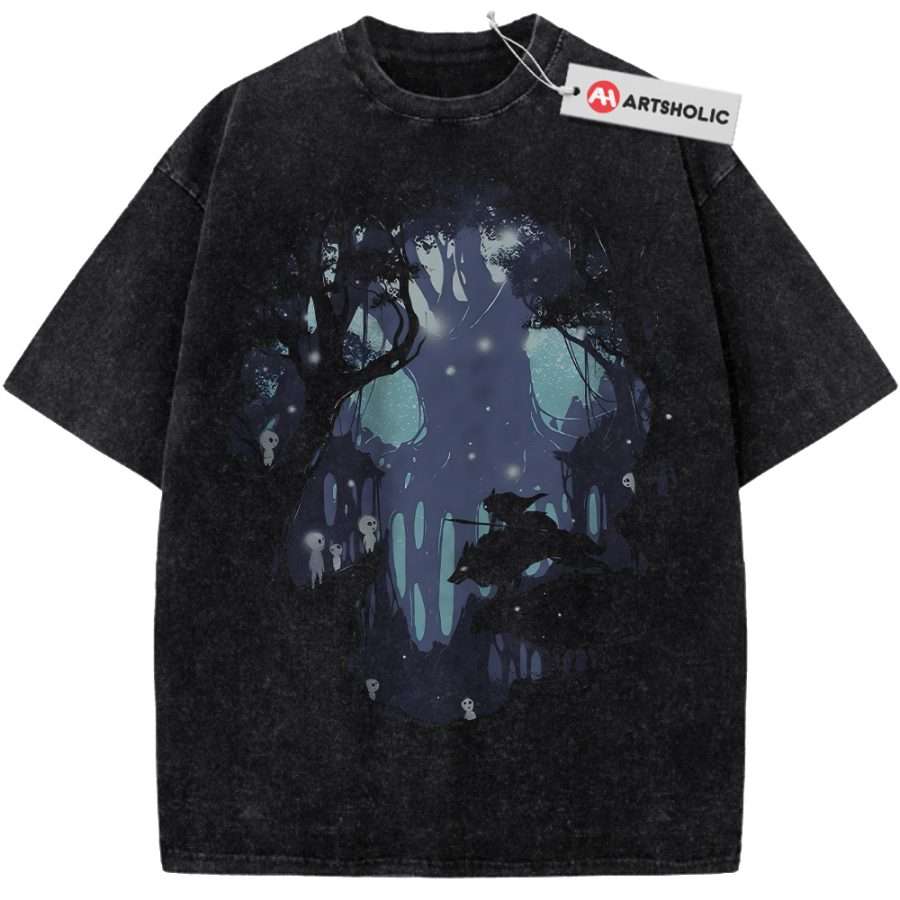 Alternative view of Princess Mononoke Shirt, Studio Ghibli Shirt, Anime Shirt, Vintage T-Shirt