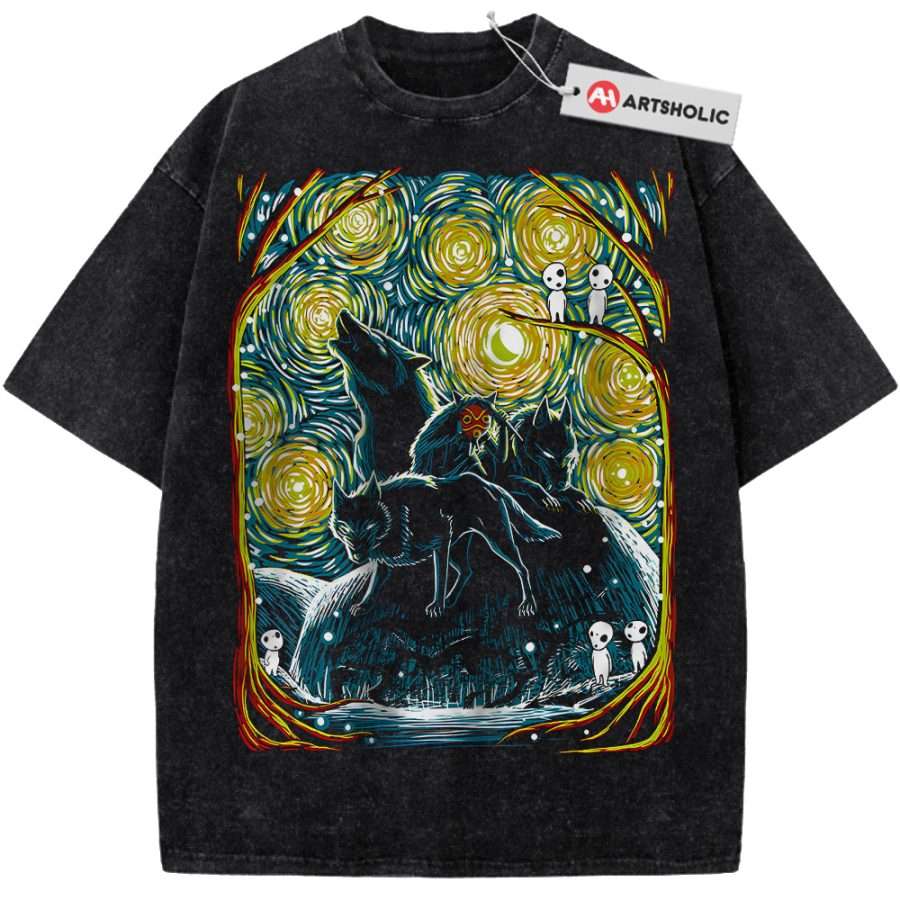 Alternative view of Princess Mononoke Shirt, Studio Ghibli Shirt, Anime Shirt, Vintage T-Shirt
