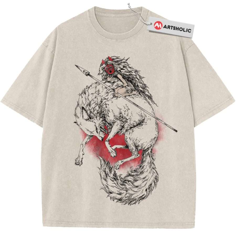 Alternative view of Princess Mononoke Shirt, Studio Ghibli Shirt, Anime Shirt, Vintage Tee