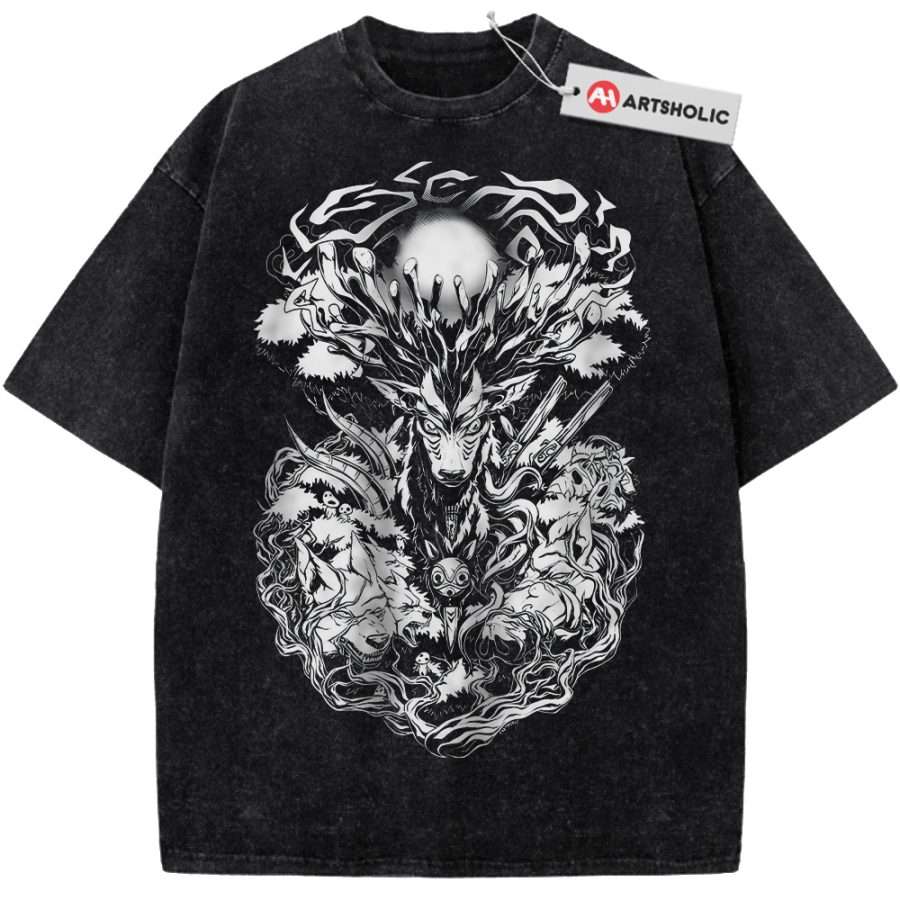Alternative view of Princess Mononoke Shirt, Studio Ghibli Shirt, Anime Shirt, Vintage Tee