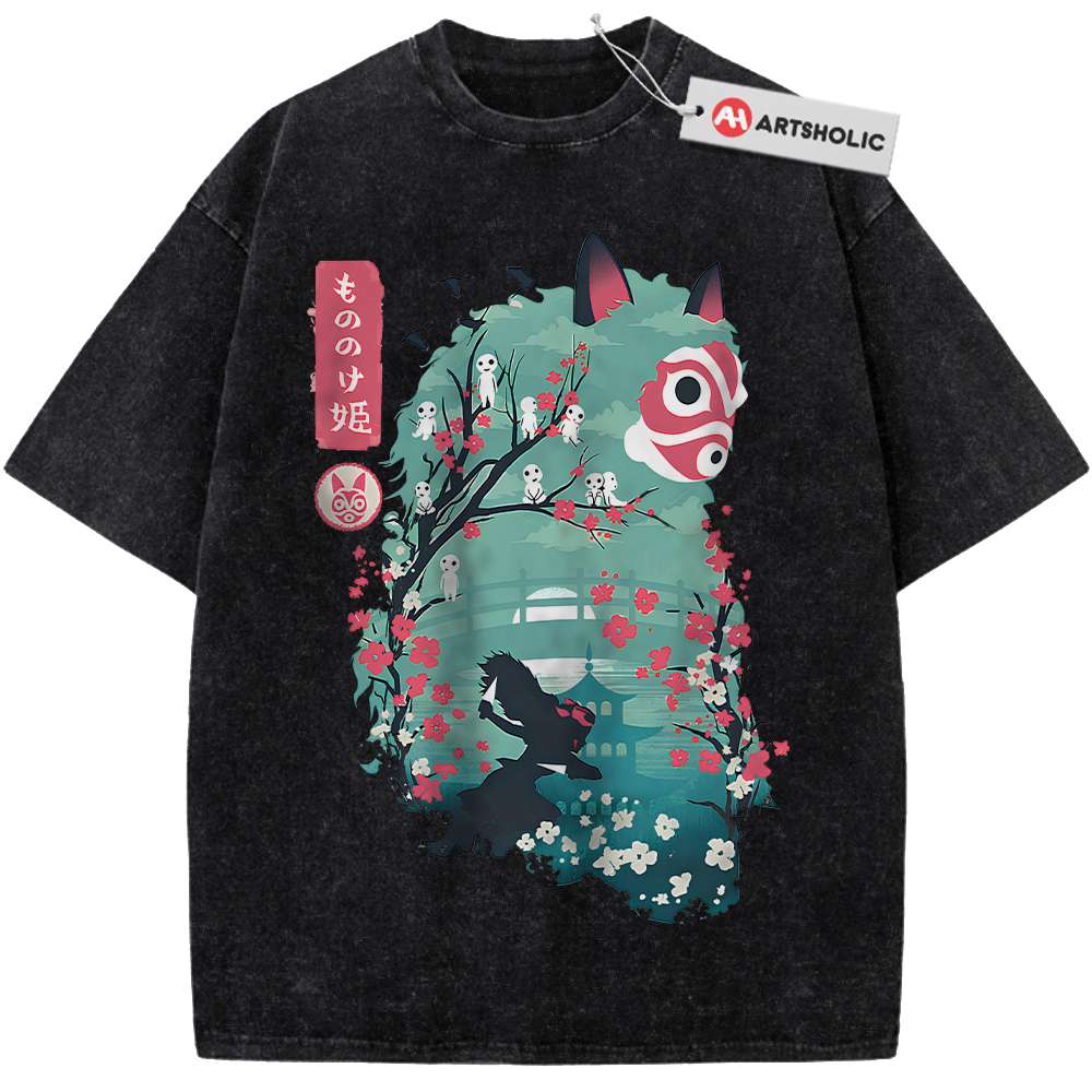Alternative view of Princess Mononoke Shirt, Studio Ghibli Shirt, Anime Shirt, Vintage Tee