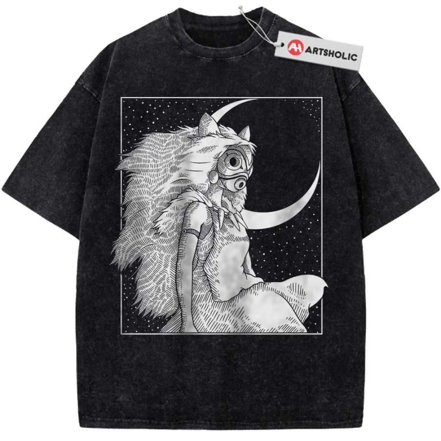 Alternative view of Princess Mononoke Shirt, Studio Ghibli Shirt, Anime Shirt, Vintage Tee
