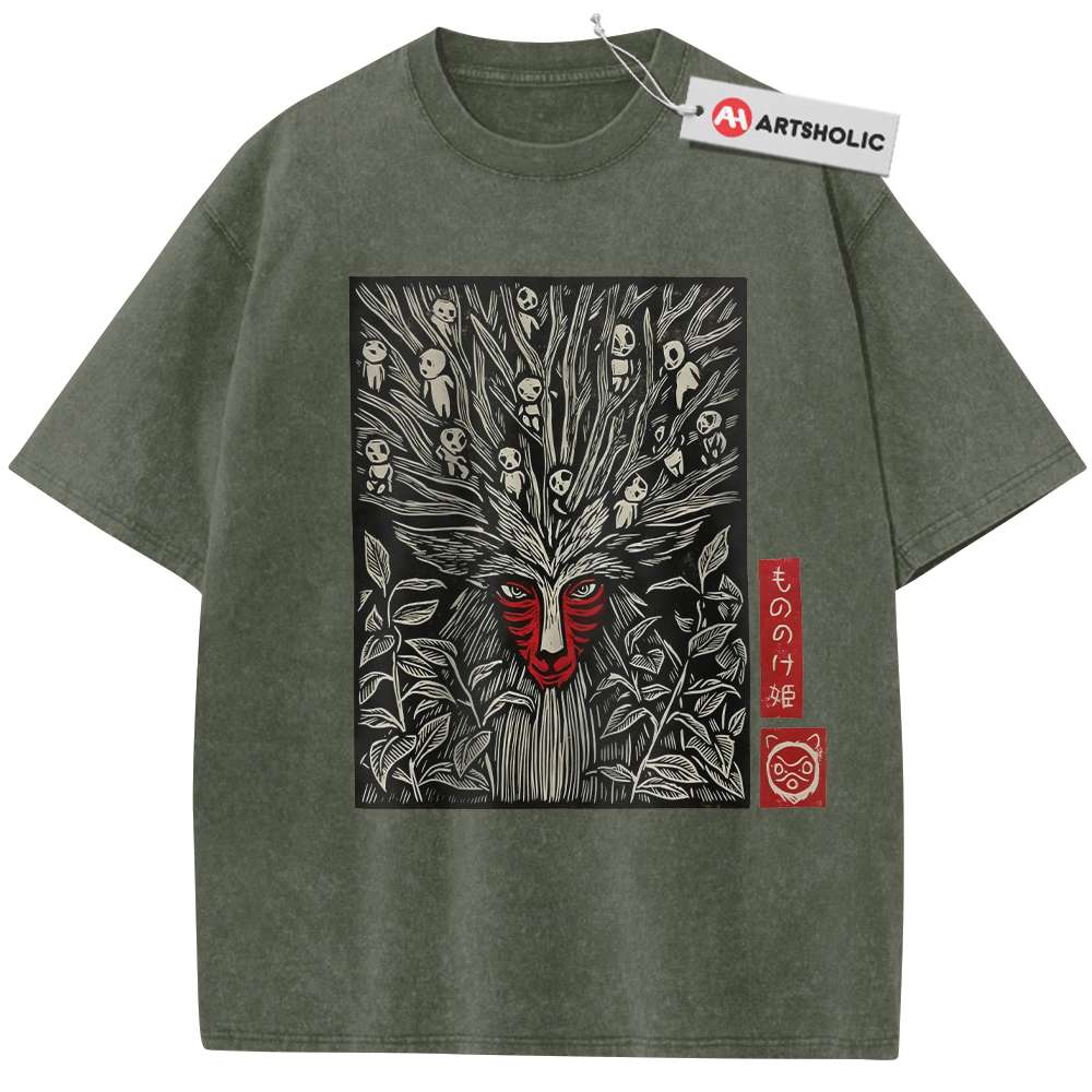 Alternative view of Princess Mononoke Shirt, Studio Ghibli Shirt, Anime Shirt, Vintage Tee