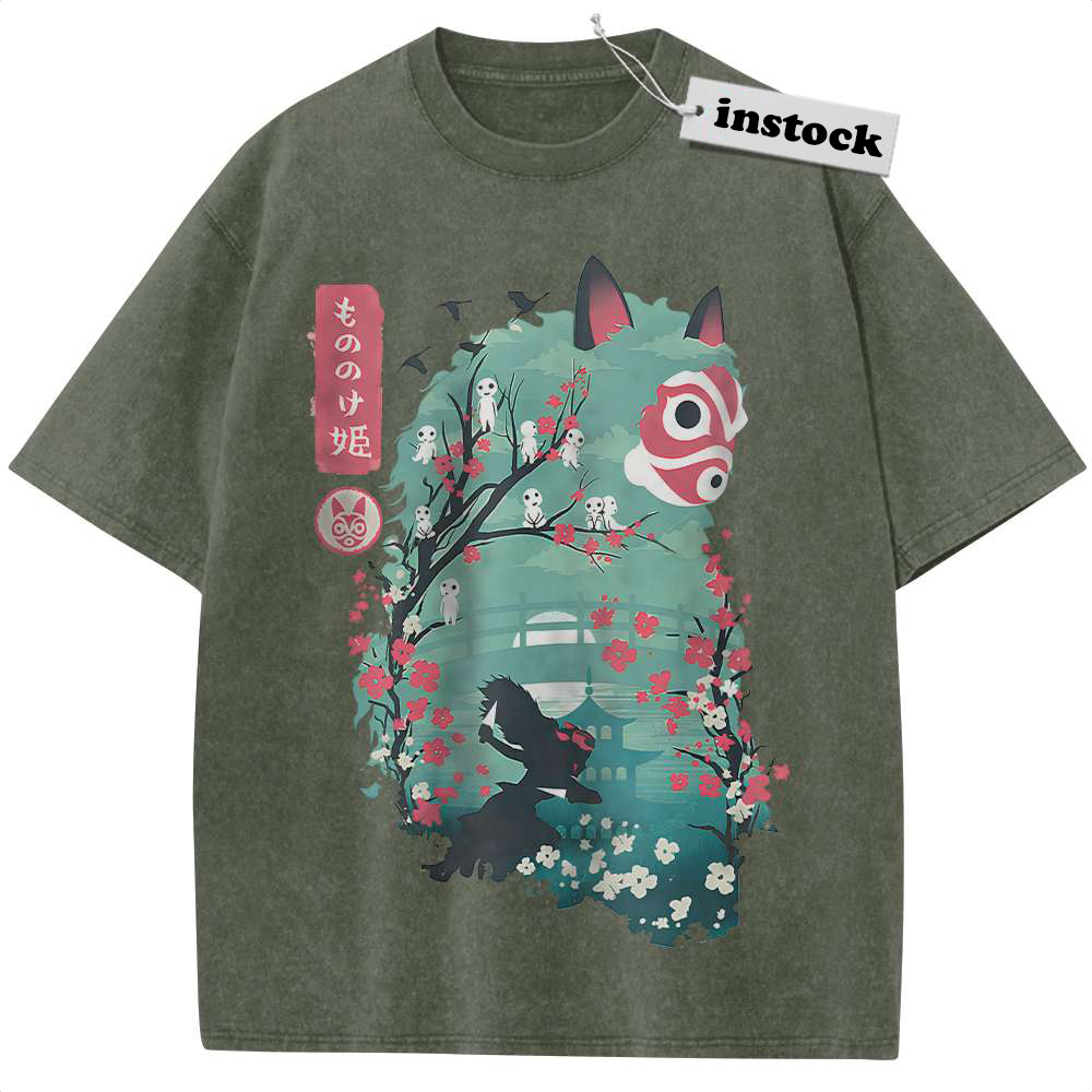 Princess Mononoke Shirt, Studio Ghibli Shirt, Anime Shirt, Vintage Tee