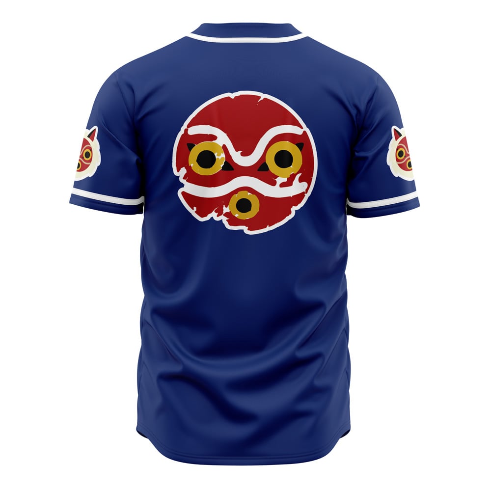 Alternative view of Princess Mononoke Studio Ghibli Baseball Jersey