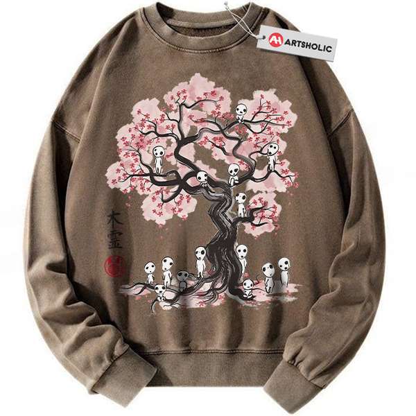 Alternative view of Princess Mononoke Sweatshirt, Studio Ghibli Sweatshirt, Anime Sweatshirt, Vintage Sweater