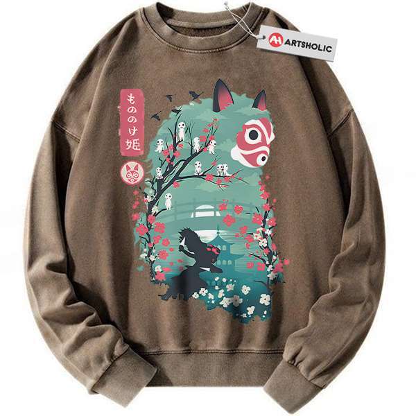 Alternative view of Princess Mononoke Sweatshirt, Studio Ghibli Sweatshirt, Anime Sweatshirt, Vintage Sweater
