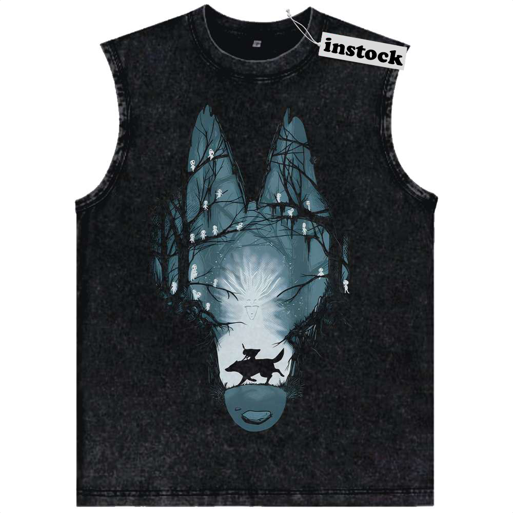Princess Mononoke Tank Top, Studio Ghibli Tank Top, Anime Tank Top, Vintage Tank Top