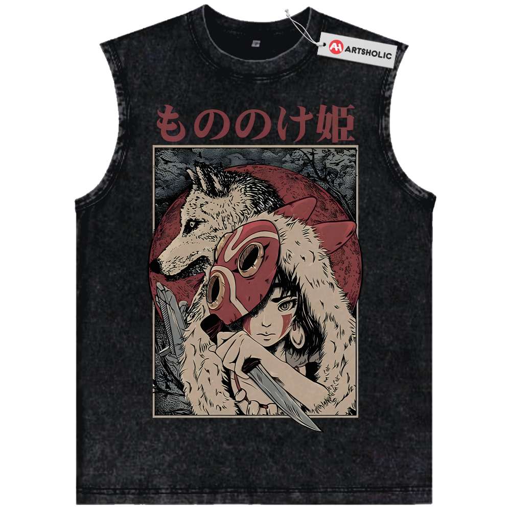 Princess Mononoke Tank Top, Studio Ghibli Tank Top, Anime Tank Top, Vintage Tank Top