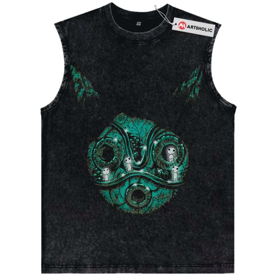 Alternative view of Princess Mononoke Tank Top, Studio Ghibli Tank Top, Anime Tank Top, Vintage Tank Top