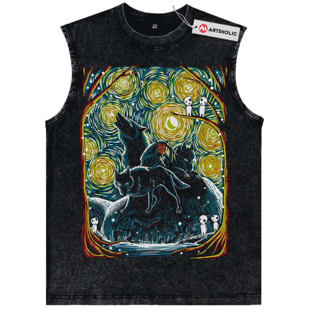 Princess Mononoke Tank Top, Studio Ghibli Tank Top, Anime Tank Top, Vintage Tank Top
