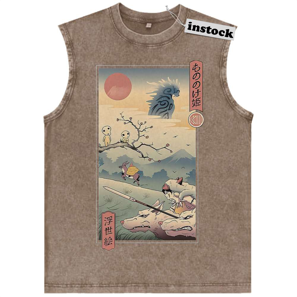 Princess Mononoke Tank Top, Studio Ghibli Tank Top, Anime Tank Top, Vintage Tank Top