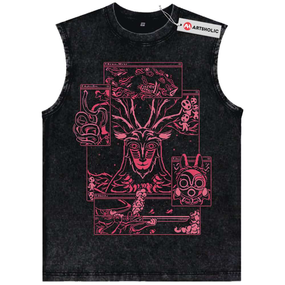 Princess Mononoke Tank Top, Studio Ghibli Tank Top, Anime Tank Top, Vintage Tank Top
