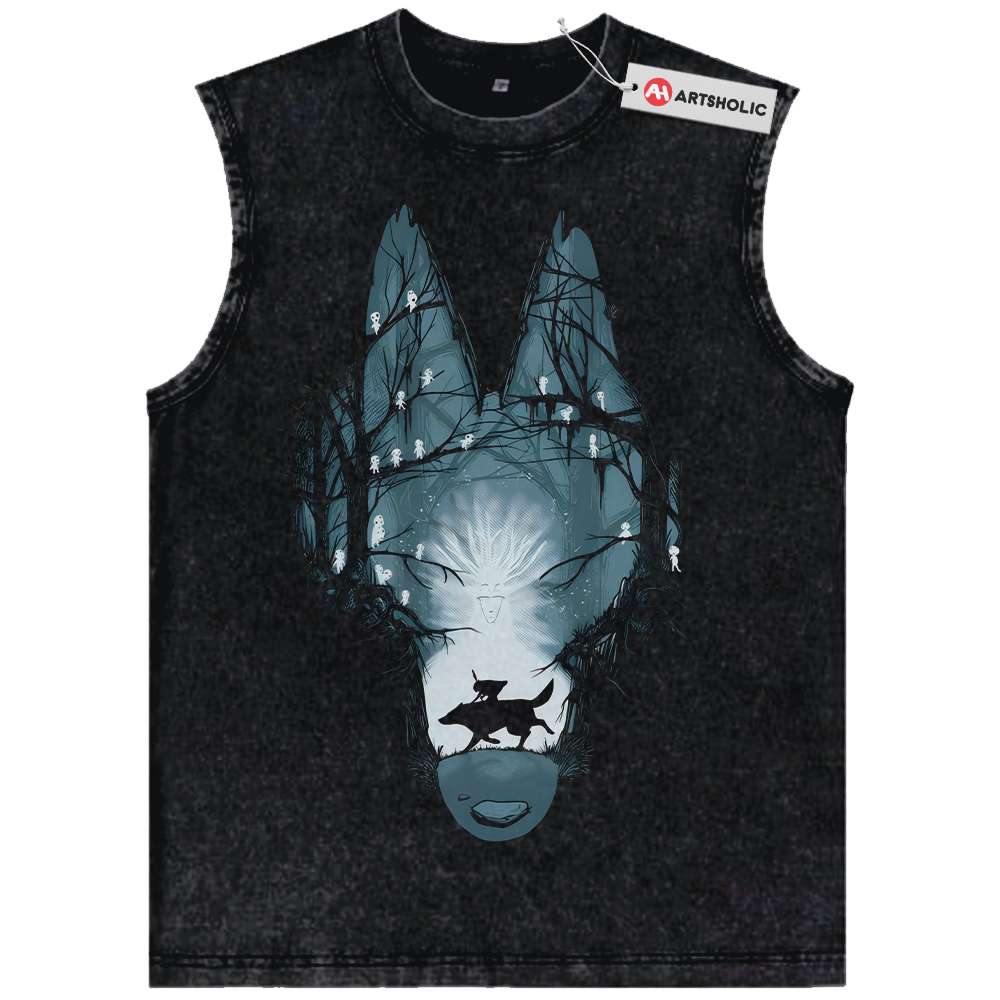 Princess Mononoke Tank Top, Studio Ghibli Tank Top, Anime Tank Top, Vintage Tank Top