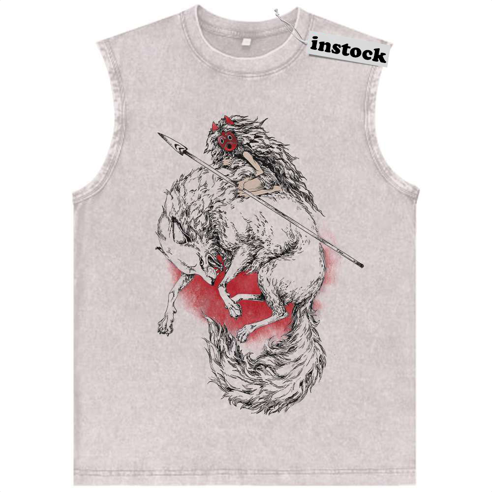 Princess Mononoke Tank Top, Studio Ghibli Tank Top, Anime Tank Top, Vintage Tank Top