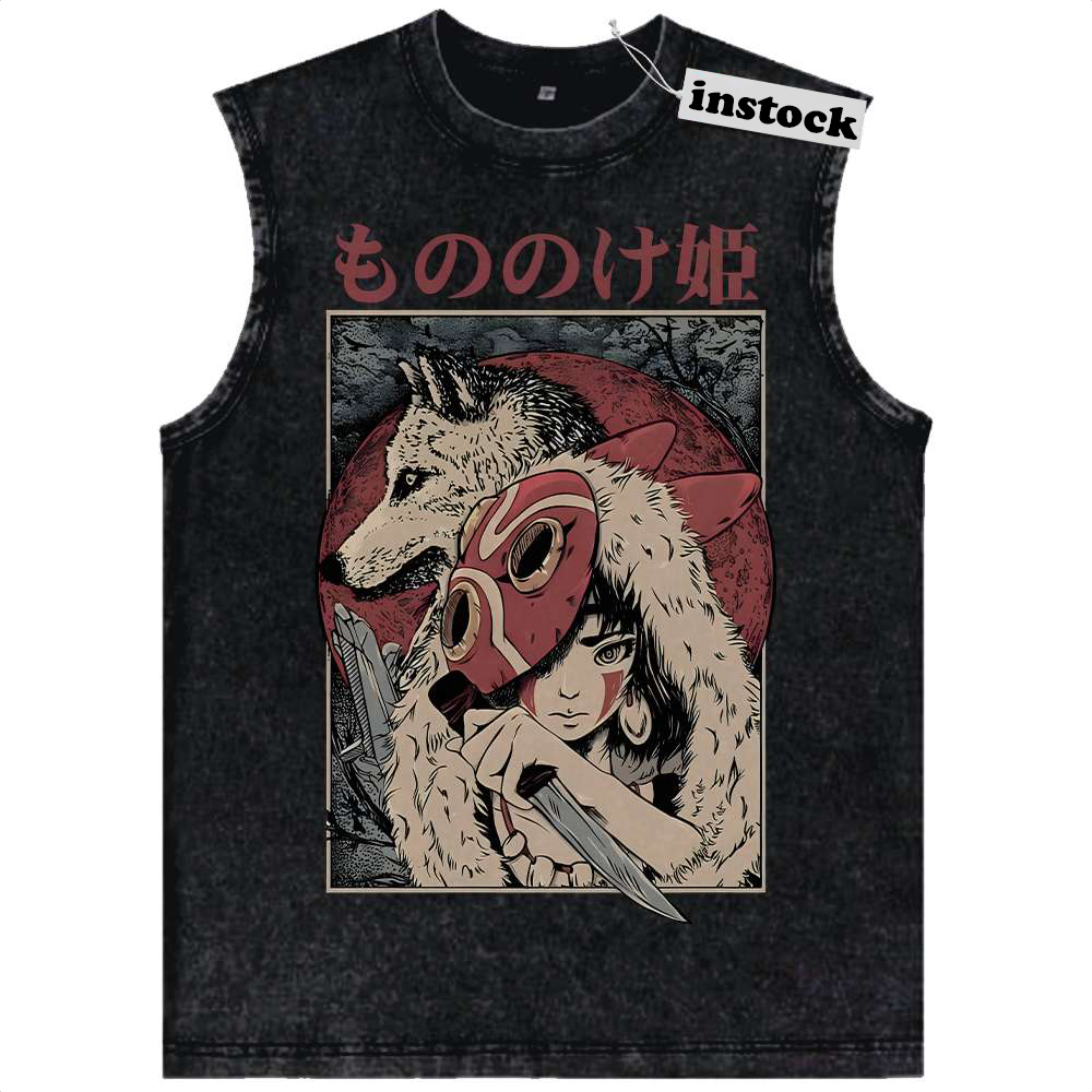 Princess Mononoke Tank Top, Studio Ghibli Tank Top, Anime Tank Top, Vintage Tank Top