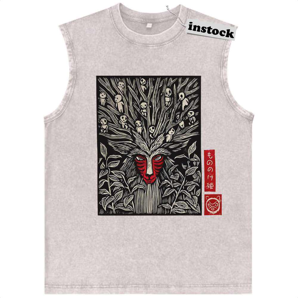 Princess Mononoke Tank Top, Studio Ghibli Tank Top, Anime Tank Top, Vintage Tank Top