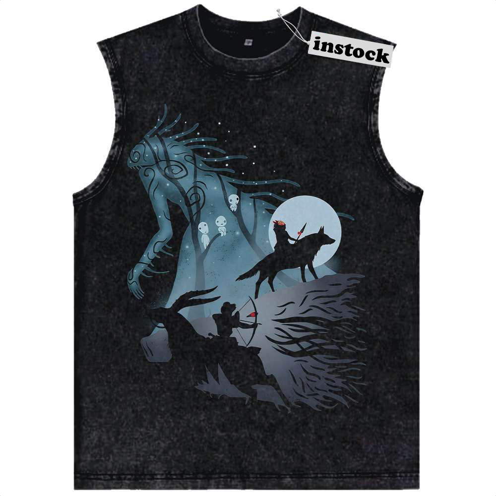 Princess Mononoke Tank Top, Studio Ghibli Tank Top, Anime Tank Top, Vintage Tank Top