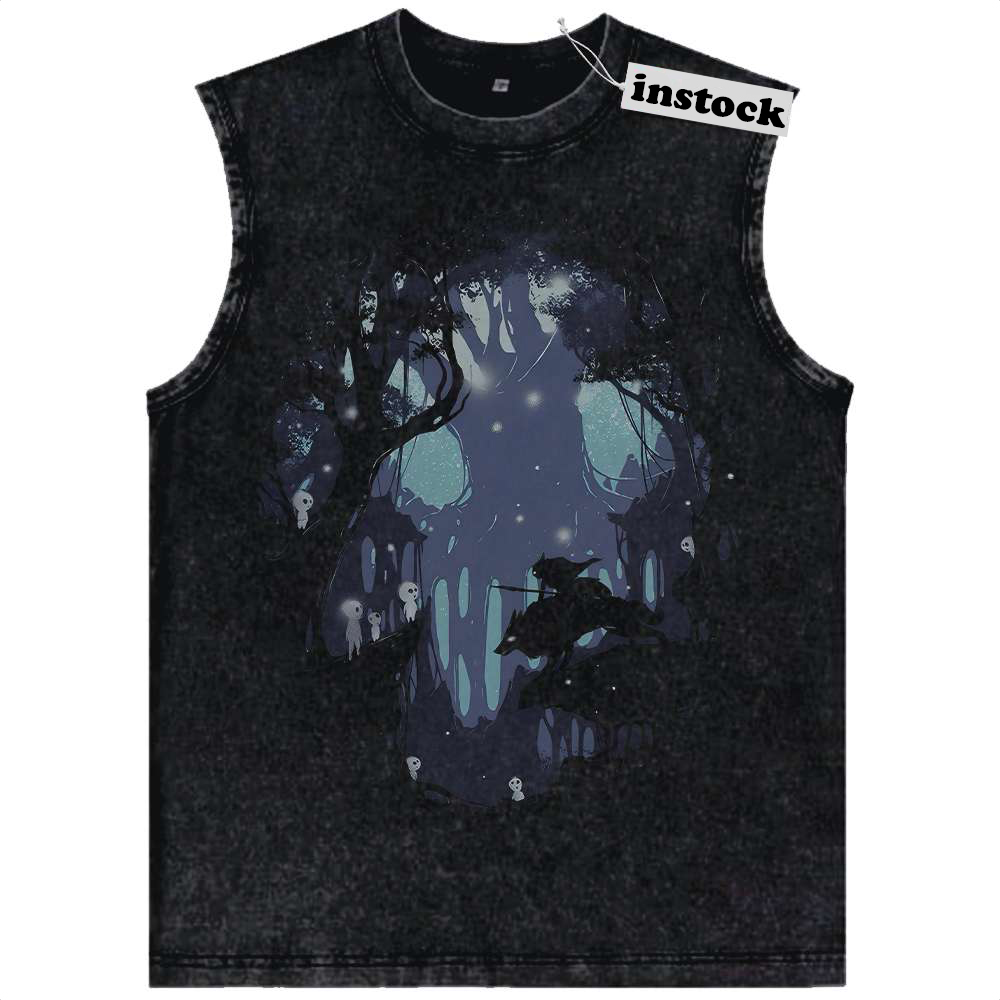 Princess Mononoke Tank Top, Studio Ghibli Tank Top, Anime Tank Top, Vintage Tank Top