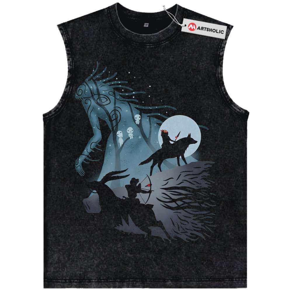 Princess Mononoke Tank Top, Studio Ghibli Tank Top, Anime Tank Top, Vintage Tank Top
