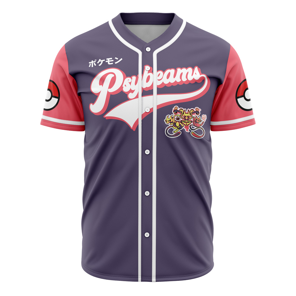 Psybeams Pokemon Custom Baseball Jersey - Otaku Hall