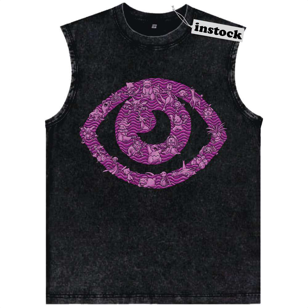 Psychic-Type Pokemon Tank Top, Anime Tank Top, Vintage Tank Top