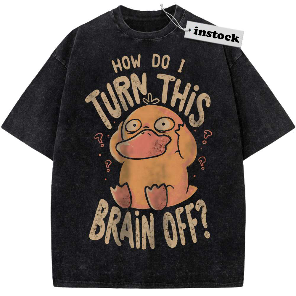 Psyduck Shirt, Pokemon shirt, Anime Shirt, Vintage Tee